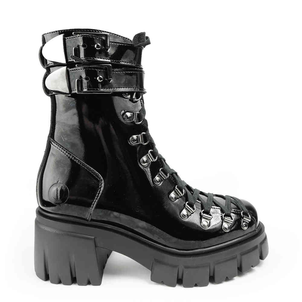 Altercore - Chloe II Vegan Bottes de plate-forme - Noir